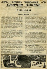 Charlton Athletic v Fulham
