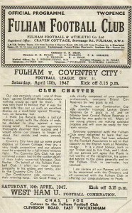 Fulham v Coventry City