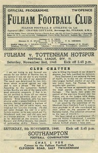 Fulham v Tottenham Hotspur