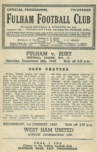 Fulham v Bury
