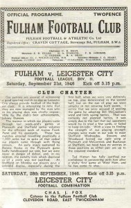 Fulham v Leicester City