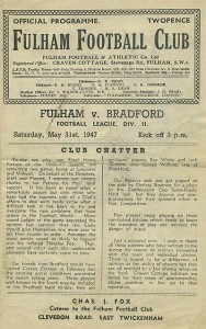 Fulham v Bradford Park Avenue