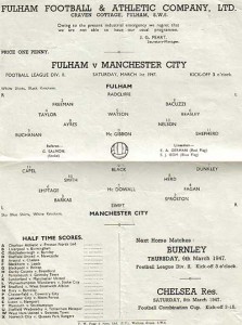 Fulham v Manchester City