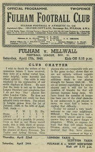 Fulham v Millwall