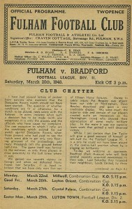 Fulham v Bradford Park Avenue