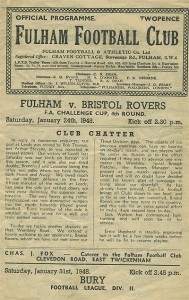 Fulham v Bristol Rovers