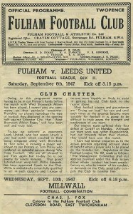 Fulham v Leeds United