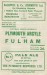 Plymouth Argyle v Fulham