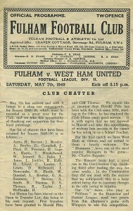 Fulham v West Ham United