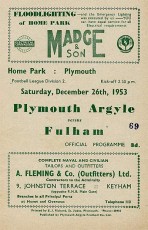 Plymouth Argyle v Fulham