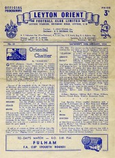 Leyton Orient v Fulham