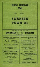 Swansea Town v Fulham