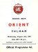 Leyton Orient v Fulham