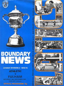 Oldham Athletic v Fulham