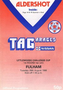 Aldershot Town v Fulham