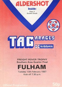 Aldershot Town v Fulham