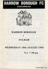 Harrow Borough v Fulham