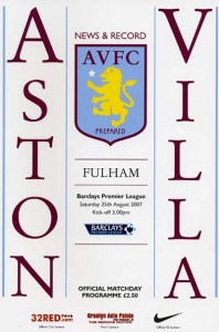 Aston Villa v Fulham
