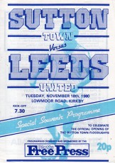 Sutton Town v Leeds United