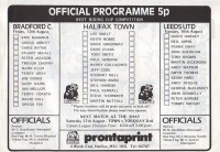 Halifax Town v Leeds United
