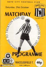 Bath City v Macclesfield Town