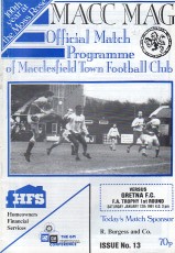 Macclesfield Town v Gretna
