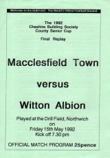 Macclesfield Town v Witton Albion