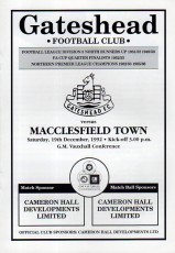 Gateshead v Macclesfield Town