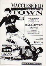 Macclesfield Town v Halesowen Town