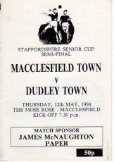 Macclesfield Town v Dudley Town
