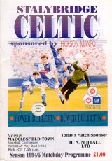 Stalybridge Celtic v Macclesfield Town