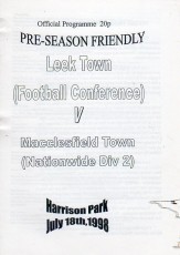 Leek Town v Macclesfield Town