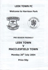 Leek Town v Macclesfield Town