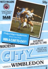 Manchester City v Wimbledon