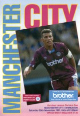 Manchester City v Wimbledon