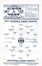 West Bromwich Albion v Manchester United