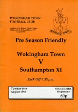 Wokingham Town v Southampton
