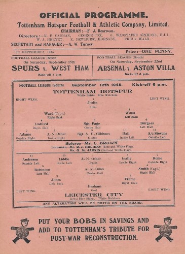 Tottenham Hotspur v Leicester City