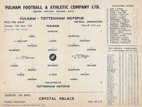 Fulham v Tottenham Hotspur