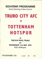 Truro City v Tottenham Hotspur