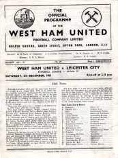 West Ham United v Leicester City