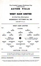 Aston Villa v West Ham United