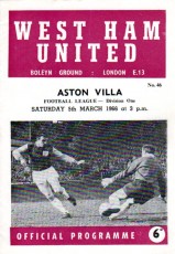 West Ham United v Aston Villa