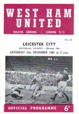 West Ham United v Leicester City