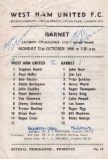 West Ham United v Barnet