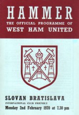 West Ham United v Slovan Bratislava