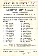 West Ham United v Leicester City