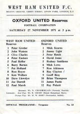West Ham United v Oxford United