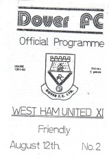 Dover Athletic v West Ham United