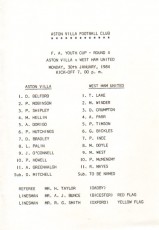 Aston Villa v West Ham United